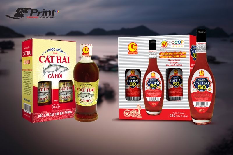 In hộp giấy đựng nước mắm