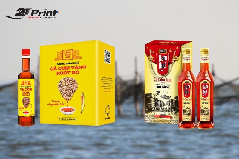 In hộp giấy đựng nước mắm