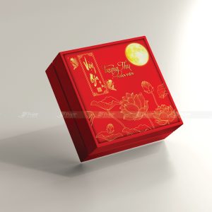 Hộp bánh trung thu Vượng Gia đỏ