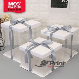 Alternative view of Hộp mica đáy vuông đựng bánh kem, bánh sinh nhật