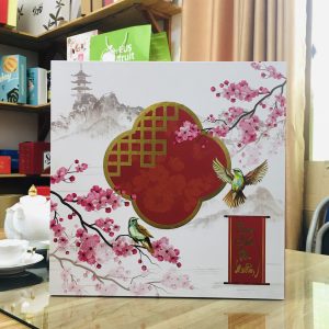 Alternative view of Hộp quà Tết hoa đào trắng