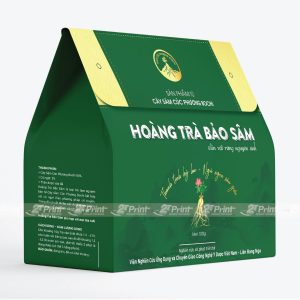 Hộp giấy đựng trà Hoàng Trà Bảo Sâm