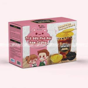 Hộp giấy đựng trà sữa phô mai