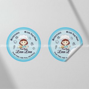 Tem trà sữa decal giấy