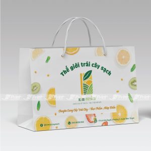 Túi giấy đựng hoa quả TG trái cây sạch