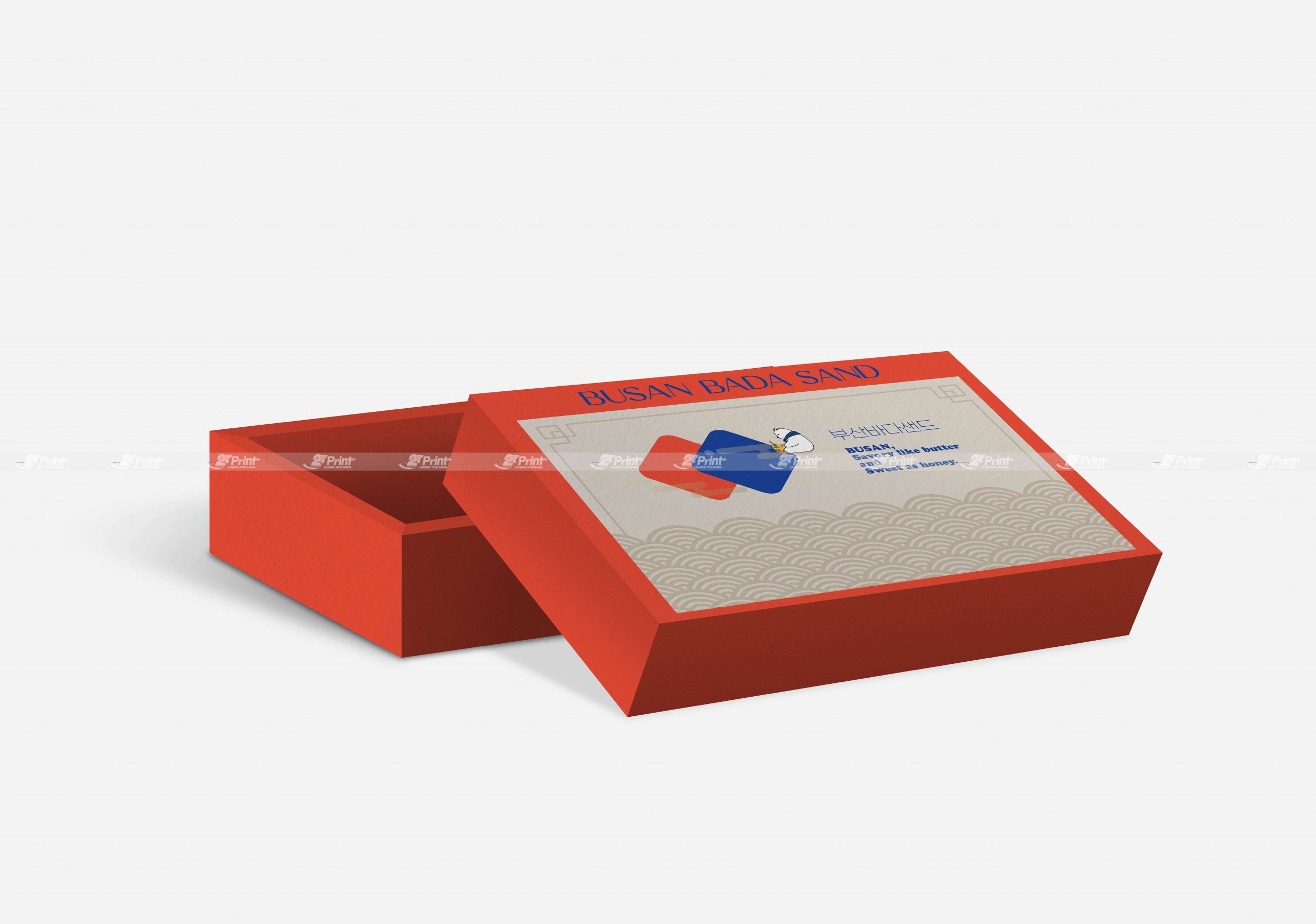 Hộp cứng đựng bánh kẹo Bada Busan