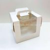 Hộp giấy đựng bánh kem quai xách Ivory