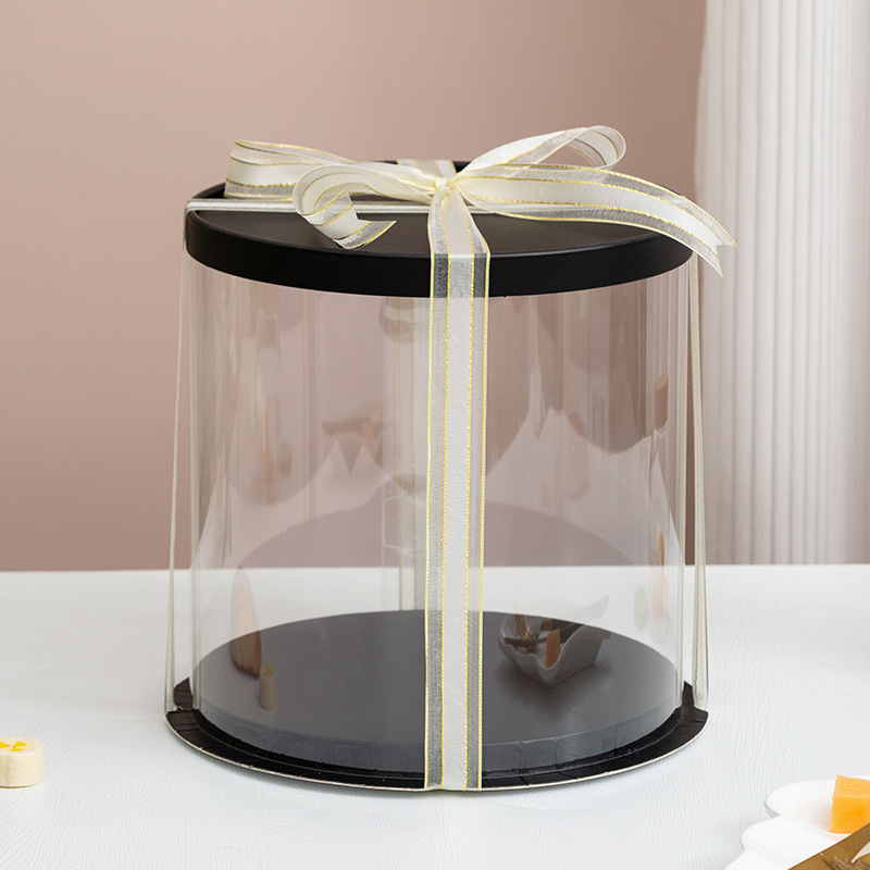 Hộp mica tròn 2 tầng đựng bánh sinh nhật - Ảnh 3