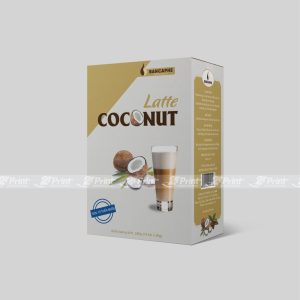 Hộp giấy đựng cà phê dừa