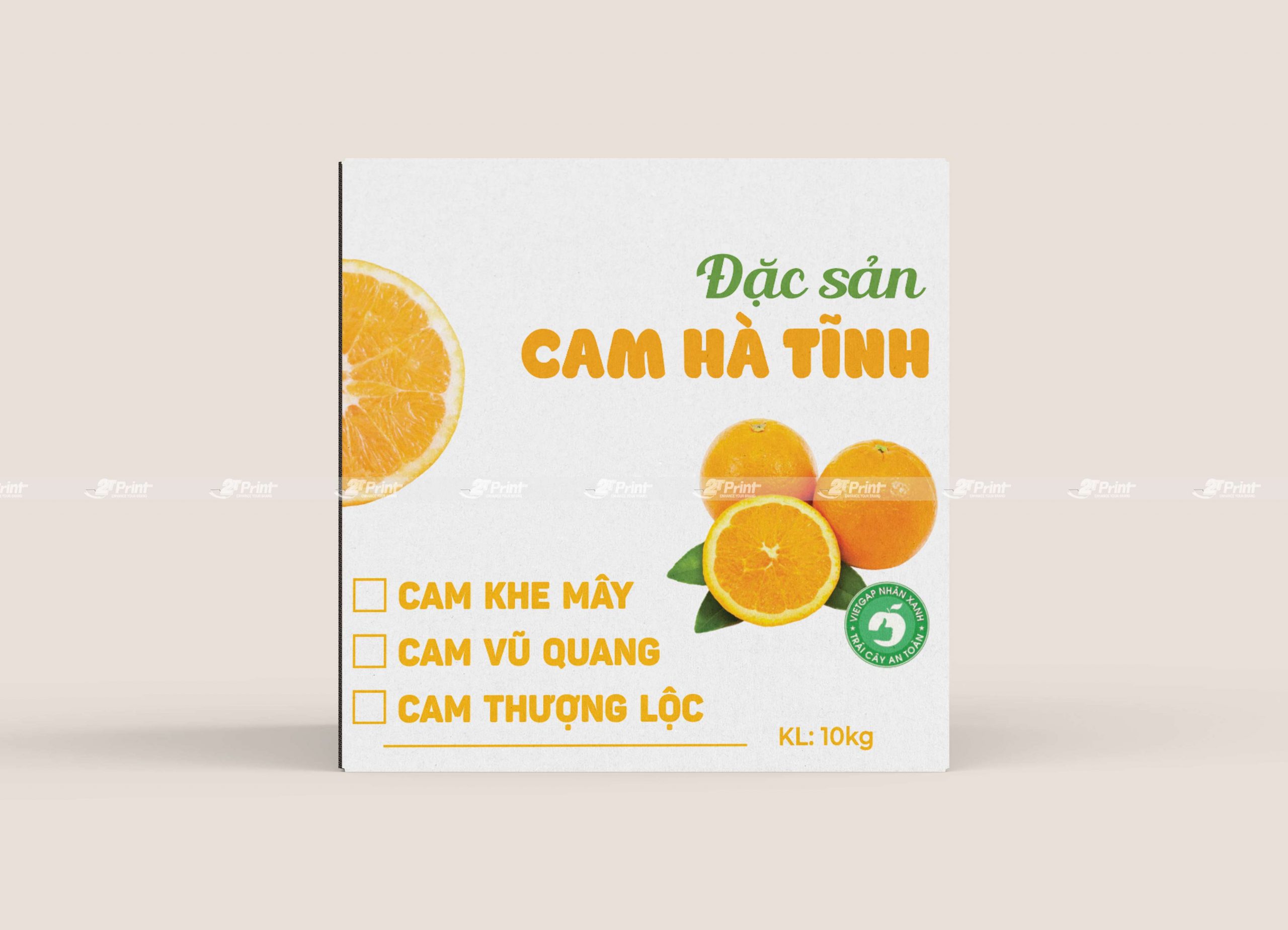 Thùng carton đựng cam An Nhã Fruits