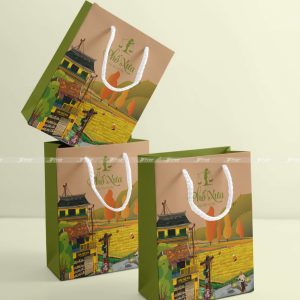 Túi giấy đựng cốm Phố Xưa