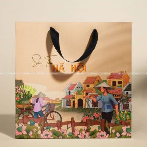 Túi giấy đựng cốm Sắc Thu Hà Nội