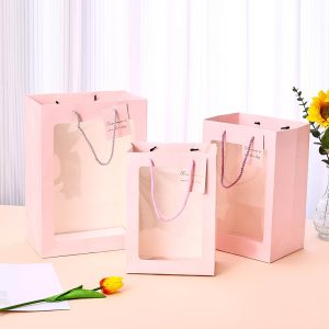 Alternative view of Túi giấy đựng quà có cửa sổ PET