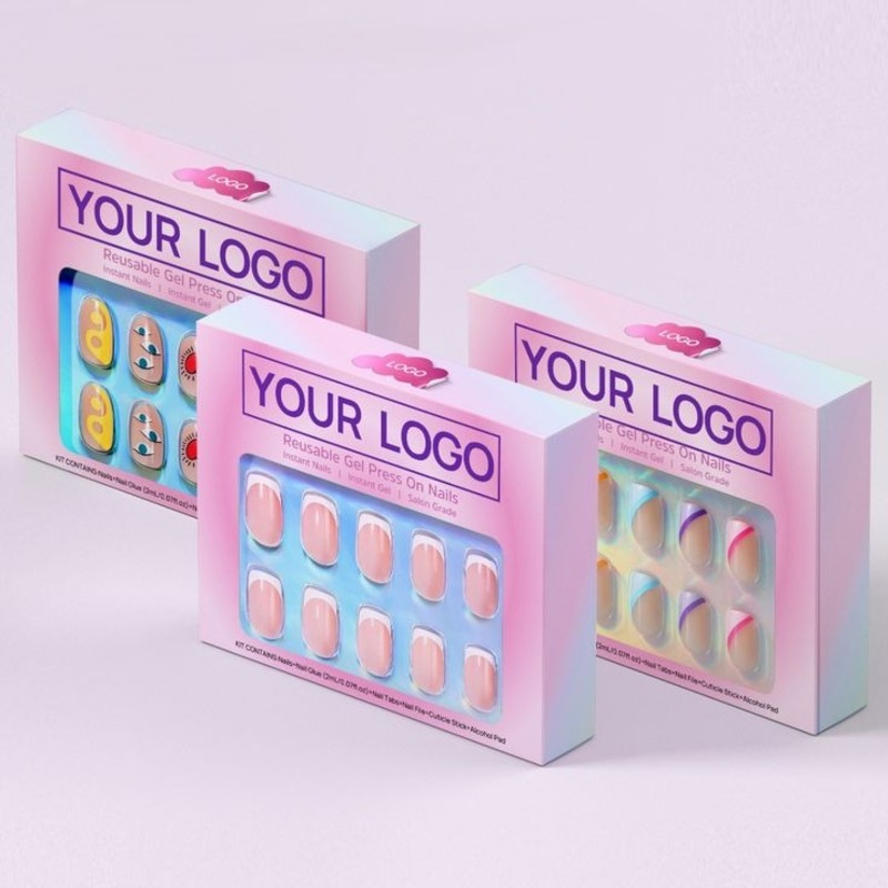 in hộp cứng đựng nail và mi