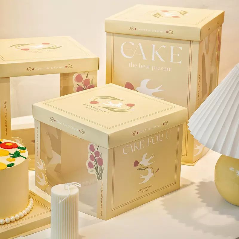 in hộp giấy đựng bánh kem, bánh sinh nhật