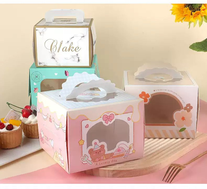 in hộp giấy đựng bánh kem, bánh sinh nhật