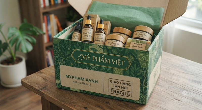thùng carton đựng mỹ phẩm