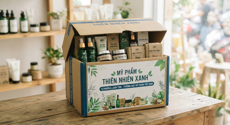 thùng carton đựng mỹ phẩm