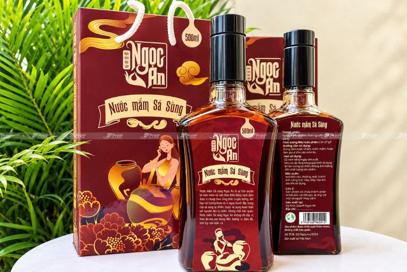 In hộp giấy đựng nước mắm