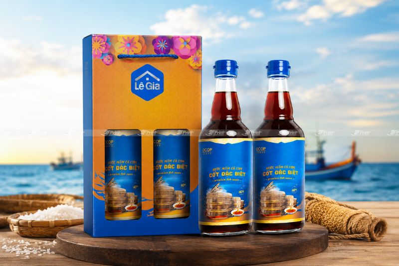 In hộp giấy đựng nước mắm